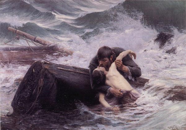 Alfred Guillou Adieu Norge oil painting art